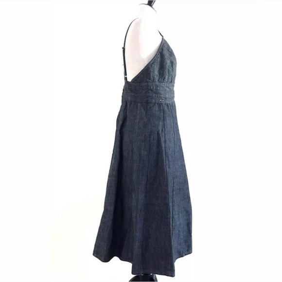 For Joseph | Designer Denim Dress  Empire Waist - Picture 3 of 8